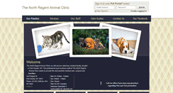 Desktop Screenshot of northregentanimalclinic.com